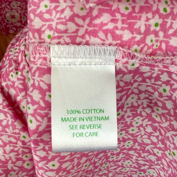 Lilly Pulitzer Button Down Floral Top Size 12 - Picture 3 of 6